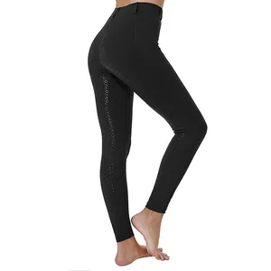 OEM pantalon equitation full seat silicon pattern breeches women horse riding pants high stretch compression leggings equestrian