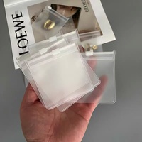 Sacs de scellage de bijoux en plastique imprimés personnalisés fermeture à glissière finition givrée pochettes de luxe