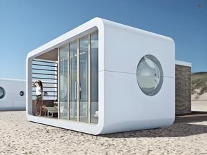 Unité modulaire de maison-capsule Apple personnalisable, <span class=keywords><strong>micro</strong></span>-maison écoénergétique avec un design d'<span class=keywords><strong>espace</strong></span> de rangement intelligent - Product Image 3