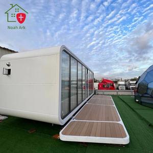 Maison préfabriquée moderne en panneaux sandwich Apple Capsule, étanche, extensible, mobile, petite maison pour le camping en plein air, le bureau ou la villa - Product Image 2