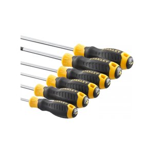Jeu de tournevis Stanley 6 pièces avec embouts magnétiques et poignée amortissante pour projets de bricolage - Product Image 3