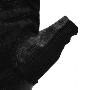 Custom Logo Breathable Lightweight Non-Slip Half Finger Leather Gym Gloves for Weight Lifting & Workout - Product Image 6