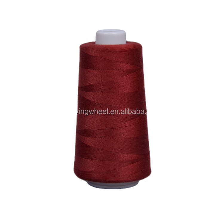 20s/2 60tex 50 шт., оптовая продажа, полиэфирная нить для шитья кожи, нить для одежды