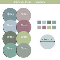 Bloc-notes transparent personnalisé S3012 Morandi en PET coloré, bloc-notes autocollant, bloc-notes adhésif pour usage au bureau