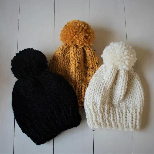 Y-Z fatto a mano all'uncinetto lavorato a maglia bambino bambini cappelli neonata berretto Pom Pom neonato bambino cappello mamma e bambino berretti