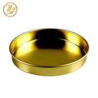 Couvercle en métal gaufré personnalisé avec doublure en aluminium pour tube en carton, impression OEM ODM
