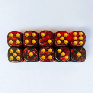Ensemble de 7 dés DND, dés polyédriques D&D de 16 mm en acrylique bicolore pour Donjons <span class=keywords><strong>et</strong></span> Dragons - Product Image 4