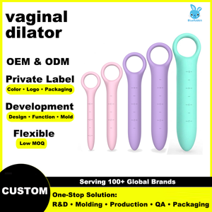 <span class=keywords><strong>Dilatateur</strong></span> de plancher pelvien en silicone à tailles graduées avec boucle pour doigt, pour thérapie vaginale et exercices de Kegel, pour <span class=keywords><strong>vaginisme</strong></span>, BlueRabbit, Vente en gros OEM ODM - Product Image 1