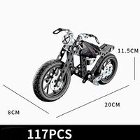Kit de blocs de construction jouets éducatifs métal assemblé modèle 3D moto bricolage assemblage métal bloc de construction adultes garçons cadeaux