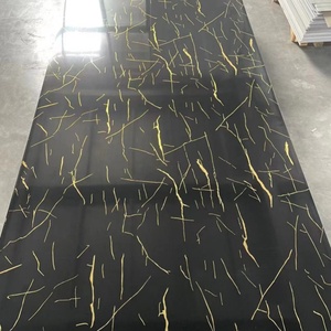 Pannello Murale in PVC UV Effetto Marmo Lucido di Lusso per Rivestimenti Residenziali e Commerciali, Impermeabile e Facile da Pulire, Spessore 2.5 2.8 3mm - Product Image 4