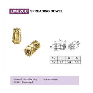 Tuerca de Latón para Espaciador de Muebles LM020 - Product Image 4