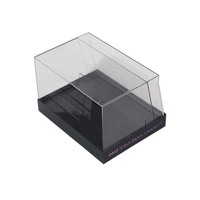 Maßgefertigte Faltbare Acryl-Aufbewahrungsbox Umweltfreundliches Design Einfache Montage Moderner Stil für Klare Thekenpräsentation
