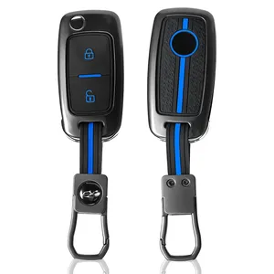 Étui de protection pour clé télécommande de <span class=keywords><strong>voiture</strong></span> à 2 boutons, pour VW <span class=keywords><strong>Volkswagen</strong></span> Amarok Polo Golf 4 5 6 MK4 Bora Jetta Altea Alhambra Passat <span class=keywords><strong>Fox</strong></span> - Product Image 2