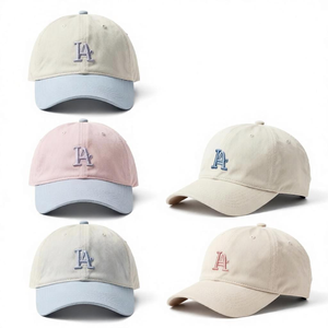 Unisex 6-Panel 100% Cotton Baseball <b>Hats</b> Customized Logo Structured Baseball <b>Hat</b> 3D Embroidery Adjustable - Product Image 5