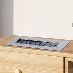 <span class=keywords><strong>Prise</strong></span> électrique motorisée automatique en alliage d'aluminium avec <span class=keywords><strong>prise</strong></span> universelle /USB/VGA/boîte de données pour bureau de conférence - Product Image 6