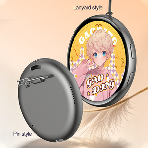 Gamegaga E01 Electronic Badge 1.7Inch IPS Screen 360*360 AI E-Badge With Lanyard Car Decorations <b>Cosplay</b> Anime Accessories - Product Image 4