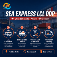 Expédition maritime LCL Chine vers Canada DDP Amazon FBA Porte à Porte avec Dédouanement Logistique Professionnelle Tout-en-un