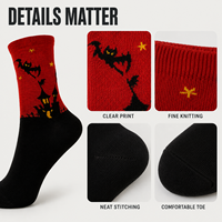 Chaussettes d'automne pour adultes Mushafier personnalisées OEM - Polyester/Nylon/Coton/Fibre de bambou/Laine, sans couture, résistantes aux déchirures, chaussettes rapides