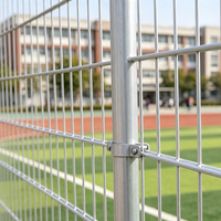 Panneaux de clôture de sécurité en acier galvanisé à double fil fiables, hauteur 6 pieds, vente en gros directe d'usine en Russie