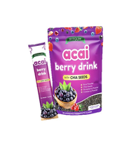 Groothandel 7 dagen huidverlichtende Glow Beauty Berry Fruitdrankjes Instant Poeder 8 Verschillende Bessen Fruitpoeder Gemengd met Chia Zaden