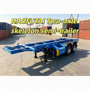 Semirremolque Esqueleto de 2 Ejes en Oferta para Transporte de Contenedores en África, Cierres Giratorios Estándar para Asegurar Contenedores, Estructura de Alta Resistencia - Product Image 1
