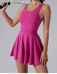 新设计女式休闲瑜伽运动跑步健身房穿裙子尼龙氨纶训练羽毛球网球运动装短裤 - Product Image 2