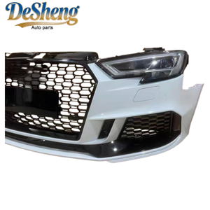 Installation directe pour <span class=keywords><strong>Audi</strong></span> A3, <span class=keywords><strong>S3</strong></span>, mise à niveau vers le kit extérieur RS3, comprenant le pare-chocs avant, les phares à LED, la calandre, sûr et stable. - Product Image 6
