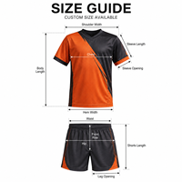 Ensemble de maillot et short de football personnalisés pour jeunes, col en V, uniforme de sublimation pour l'entraînement de football junior et les compétitions de club