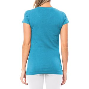 Paquete de 3 Camisetas de Manga Corta de Algodón Elástico para Mujer, Ropa Deportiva Informal Básica, Azul - Product Image 5