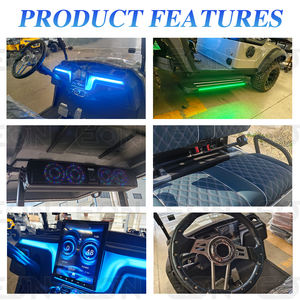 Voiture de golf électrique de luxe <span class=keywords><strong>2026</strong></span>, 48V/72V, batterie au lithium personnalisée, 4 places, voiture de golf de club pour la réception touristique - Product Image 3