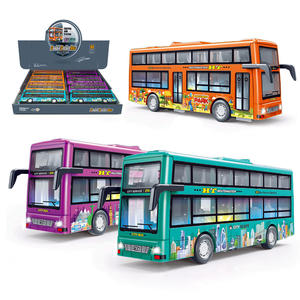 Con luz y sonido Inercia <span class=keywords><strong>Doubledeck</strong></span> Bus Friction Toys 2025 - Product Image 1