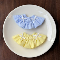 Vêtements de poupée 10 cm : Jupe Sweet Bud pour poupées BJD en peluche, Costume de mode, Accessoire de déguisement BJD pour Labubu Zsiga