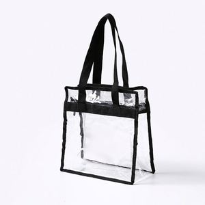Sac fourre-tout de voyage imperméable en PVC transparent tendance avec fermeture éclair et bandoulière réglable - Product Image 6