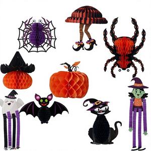 Decoraciones Colgantes de Papel de Panal para <span class=keywords><strong>Halloween</strong></span>, Adornos 3D de Piernas de Bruja para Techo de Fiesta, Decoración para el Hogar, Aula o Fondo Fotográfico - Product Image 1