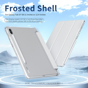 Cover posteriore per PC satinato traslucido scocca sottile per <span class=keywords><strong>Samsung</strong></span> <span class=keywords><strong>Galaxy</strong></span> <span class=keywords><strong>Tab</strong></span> S7/S8 11 "con funzione di Auto-sleep/Wake-up - Product Image 3