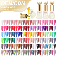 Miss Gooey Summer Sheer Milky Floral Hema/tpo Free 12Colors Milky White Base Gel Extension Hard Gel Polish for Nail Salon