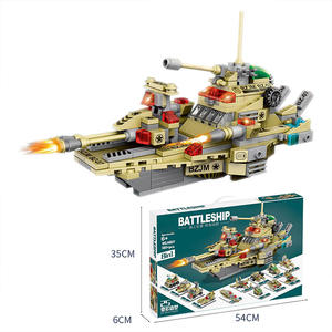 Ensemble de blocs 8 en 1 de la série de véhicules de police de la ville, jouet de blocs d'avion pour l'éducation, les aéroports créatifs, à monter soi-même, 2023 - Product Image 2