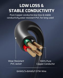 <span class=keywords><strong>สาย</strong></span>ต่อพ่วง RV ยี่ห้อ Linsheng ราคาโรงงาน ได้รับการรับรอง ETL รุ่น STW 50A NEMA 14-50 6/3+8/1 ความยาว 15 ฟุต พร้อมหูจับ - Product Image 6