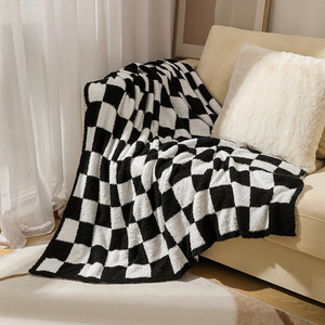 Confortable chaud doux rêve petit carré cachemire 150*200cm nordique damier <span class=keywords><strong>Plaid</strong></span> couverture douce - Product Image 2