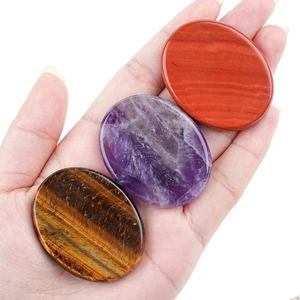 Pierres de méditation naturelles mélangées, pierres de paume polies en vrac, cristaux de guérison des chakras, pierres de poche pour le pouce, cadeau spirituel pour la méditation et la relaxation - Product Image 3