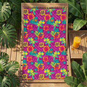 Pareo con Estampado Floral, Ropa de Playa Informal de Verano, Estilo Bohemio Unisex, Tela Tejida 100% Rayón, Secado Rápido, Diseño Vibrante - Product Image 3