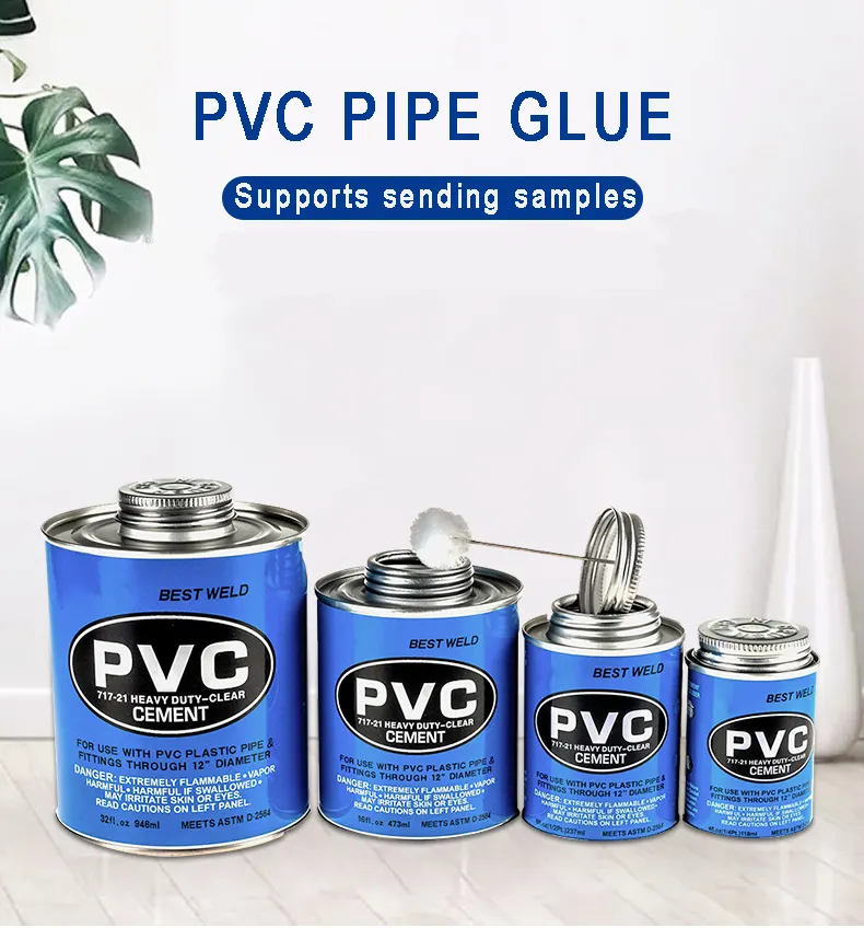 Fast curing PVC cola cola instantânea UPVC cimento solvente para plumping pp agricultura válvula de esfera atacado mais barato CPVC AB preço