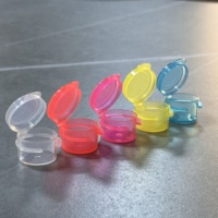 Pot à couvercle rabattable transparent/uni, emballage vide pour échantillons cosmétiques, boîte à charnière pour aliments et crèmes pour le visage – Prix usine