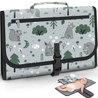 Grande Capacité Sac Fourre-Tout à Motif Boho Portable Pliable Bébé Changeur de Couches Étanche pour Voyage