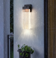 Applique murale LED moderne en cuivre avec télécommande et fonction de variateur d'intensité, design contemporain pour l'extérieur, escalier, jardin, patio, couloir