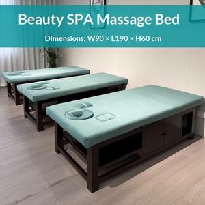 Camilla de Masaje Tailandesa de Madera Maciza para Salón de Belleza y Spa, con Diseño Suave y Orificios para Brazos - Product Image 6