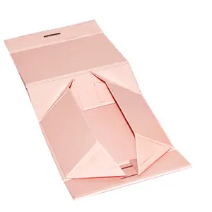 Изготовленная на заказ бумажная Складная магнитная Подарочная коробка плоская упаковка Легко складывающаяся коробка