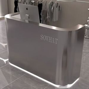 2025 Lucky Salon Furniture Customized Front <b>Desk</b> Cashier <b>Desk</b> Clothing Store Beauty Salon Special Reception Table - Product Image 1