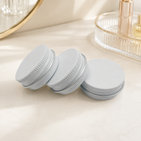 Pot rond en aluminium personnalisé avec couvercle fileté pour aliments, cosmétiques, médicaments – Emballage sûr et étanche – Logo OEM – Vente en gros directe usine