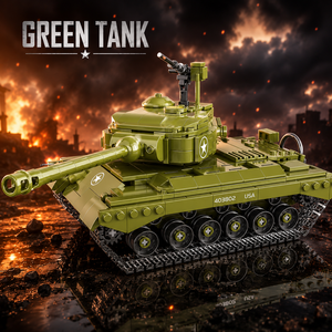 Sets <span class=keywords><strong>de</strong></span> Bloques <span class=keywords><strong>de</strong></span> Construcción <span class=keywords><strong>de</strong></span> Tanques Militares <span class=keywords><strong>de</strong></span> la Segunda Guerra Mundial al por Mayor, Tanque Pesado M26 Gris, Juguetes <span class=keywords><strong>de</strong></span> Ladrillos DIY para Niños, Coleccionistas y Regalos - Product Image 3